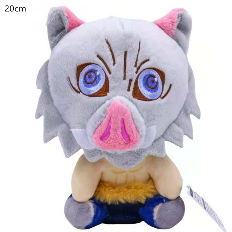 20CM Ghost Slayer's Blade Plush Doll Kawaii Ni Douzi Tanji Lang Xing Shou Lang My Wife Zenyi Plush Toy Children's Birthday Gift