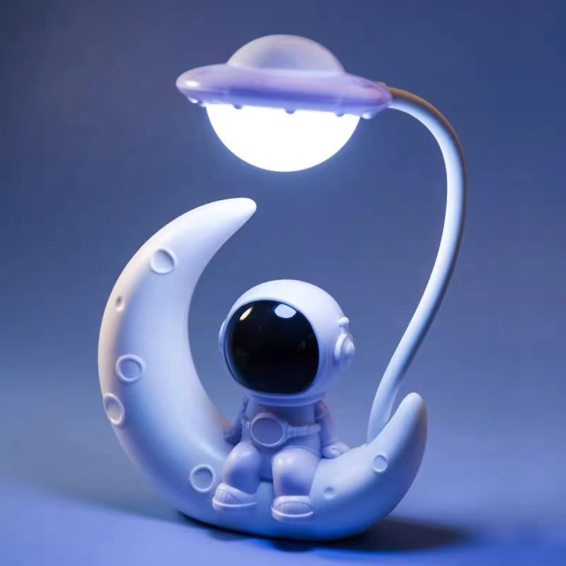 Children's Creative Spaceman Desktop Small Table Lamp