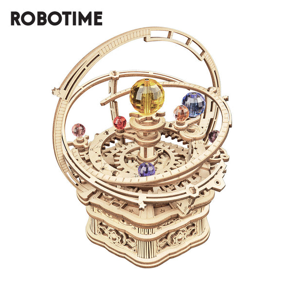 Robotime ROKR Music Box 3D Wooden Puzzle Game Assembly Model Building Kits Toys for Children Kids Birthday Gifts