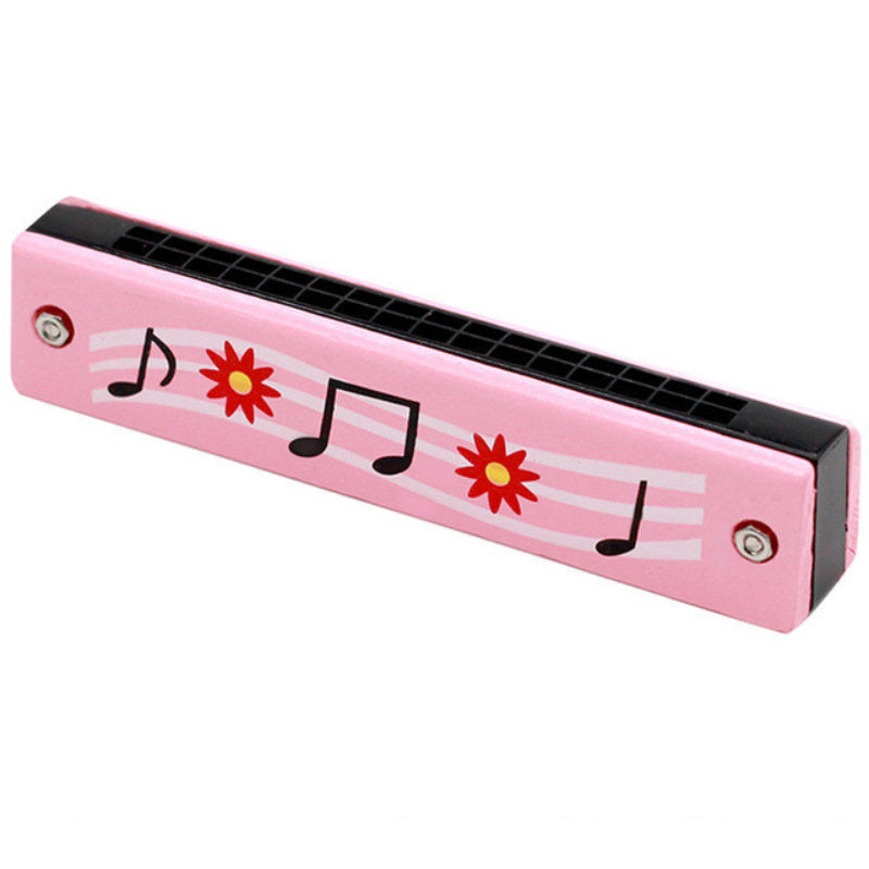 Cute Harmonica Montessori Educational Toy; Cartoon Pattern Children Wind Instrument Gift