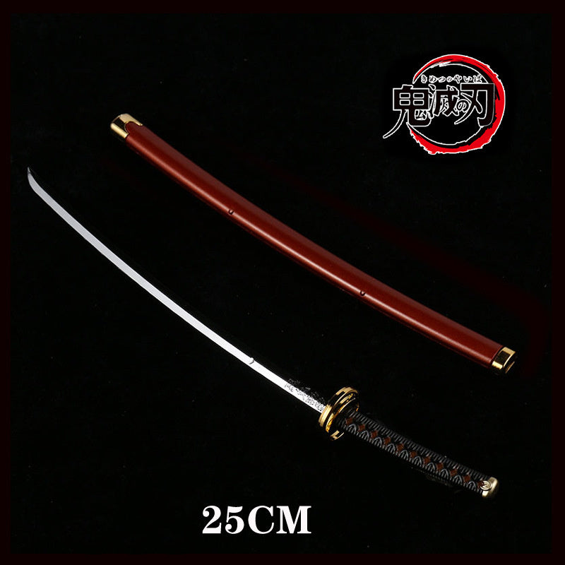 25cm Kimetsu No Yaiba Sword Weapon Demon Killer Tomioka Yoshio Role-playing Sword Anime Ninja Sword PU Weapon Props