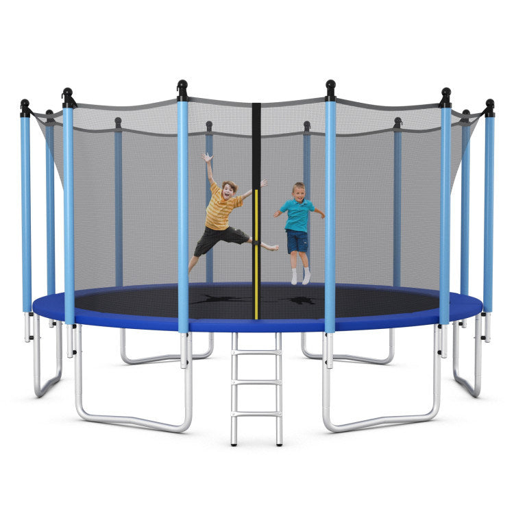 Outdoor Trampoline with Safety Closure Net