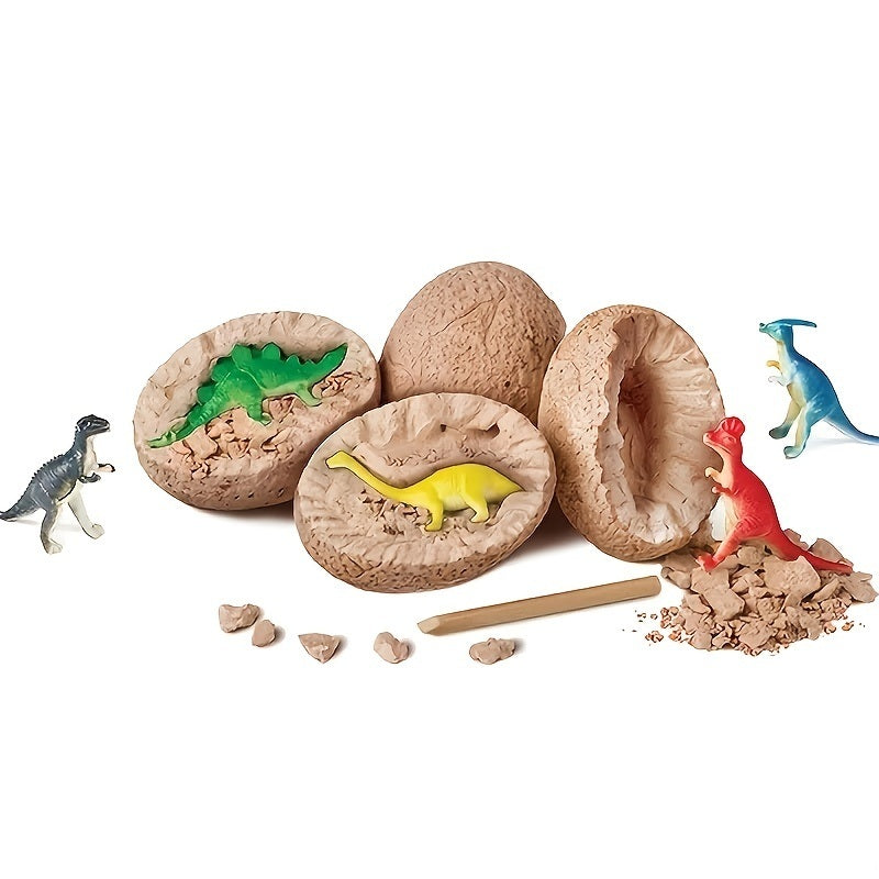 Easter Eggs Surprise Gift; Boy Girl Dinosaur Fossil Archaeological Dig Children's DIY Handmade Treasure Digging Toys