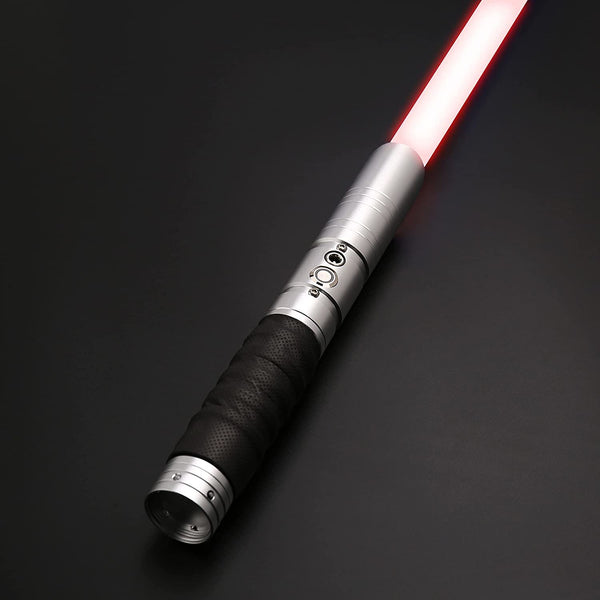 Star War Lightsaber;  RGB 20 Colors Changeable;  LED Light Sword;  with Premium Quality;  3 Mode Sound;  Aluminum Alloy Hilt for Adults Kids Galaxy Gift Force Fx Light Saber (Silver)