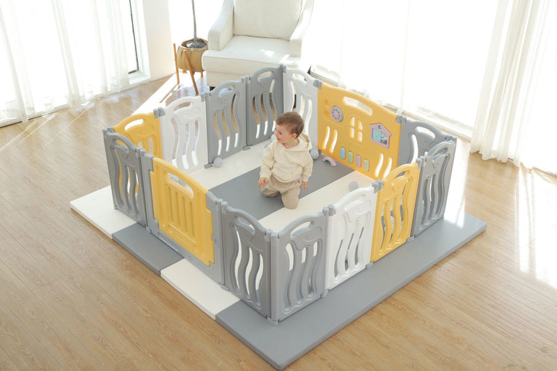 Foldable Baby playpen Baby Folding Play Pen Kids Activity Centre Safety Play Yard Home Indoor Outdoor New Pen