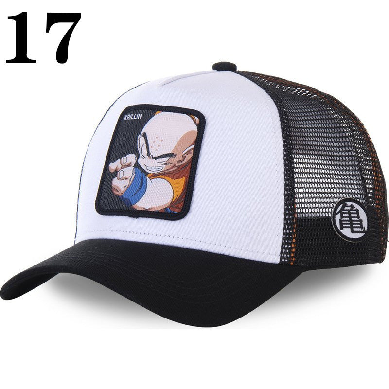 New Naruto Dragon Ball DRAGONBALL Mesh Cap Cartoon Mesh Cap Men And Women Baseball Cap Fashion Patch Trucker Cap