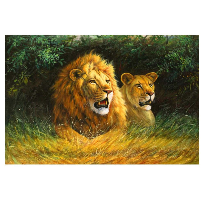 500 Pieces Jigsaw Puzzle Lions Wooden Puzzle Game For Adult