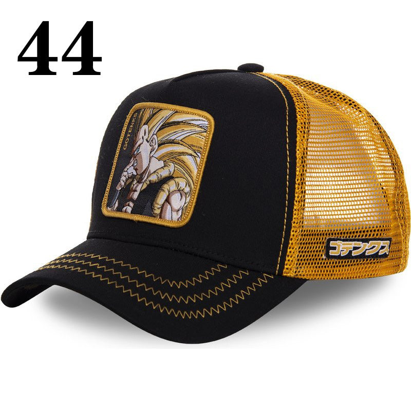 New Naruto Dragon Ball DRAGONBALL Mesh Cap Cartoon Mesh Cap Men And Women Baseball Cap Fashion Patch Trucker Cap