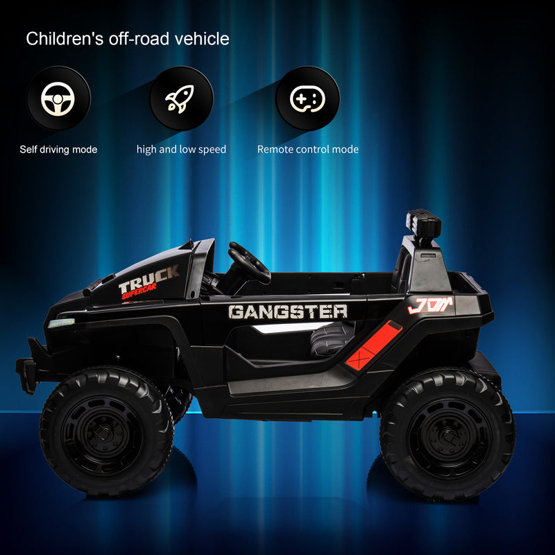 24V7A 200W*2 Super power Leather seat four-wheel shock absorber with high and low speed USB Bluetooth music kids ride on car electric car for children