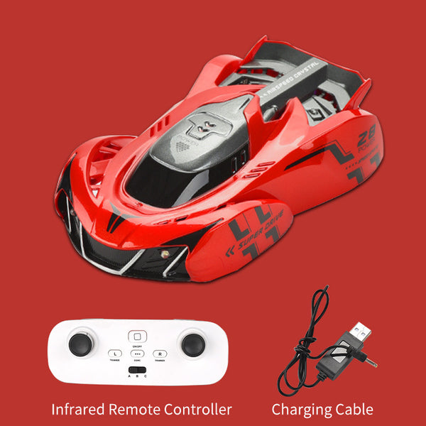 Wall Climbing Remote Control Car Dual Mode 360° Rotating RC Stunt Cars With Headlight Rechargeable Toys For Boys Christmas Birthday Gift For 4 5 6 7 8-12 Year Old Kids