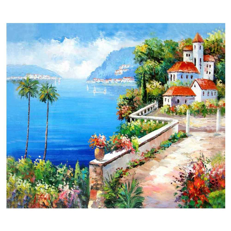 500 Piece Wooden Jigsaw Puzzles Oil Painting Jigsaw Puzzles Game; Ocean