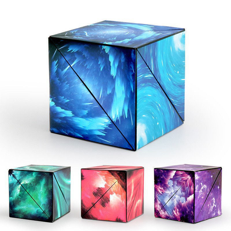 3D Magic Cube Magnetic Geometric Space Three-dimensional Decompressing Toy