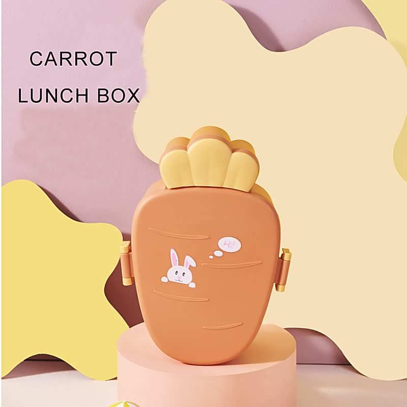 Creative Turnip Shape Lunch Box Cute Kids' Outing Portable Division Complementary Food Box Blush For Young People Lunch Box