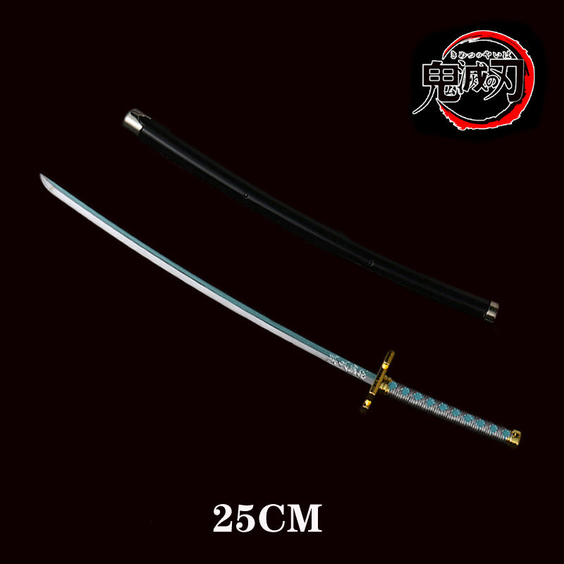 25cm Kimetsu No Yaiba Sword Weapon Demon Killer Tomioka Yoshio Role-playing Sword Anime Ninja Sword PU Weapon Props