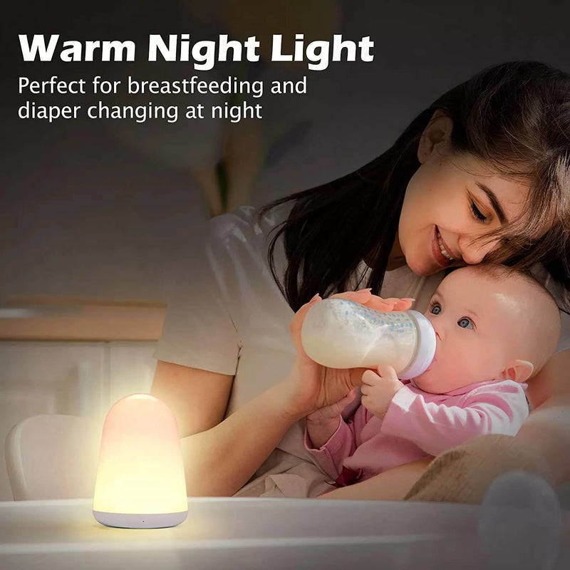 Night Light for Kids Room BAXIA TECHNOLOGY Touch Lamp for Bedroom; Rechargeable Kids Night Light Bedside Lamp with 7 Colors Changing & Dimming-X002UA2QN3