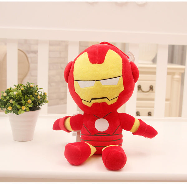 Disney Anime Plush Toy Spiderman Doll Marvel Avengers Soft Dress Hero Captain America Iron Man Christmas Gift