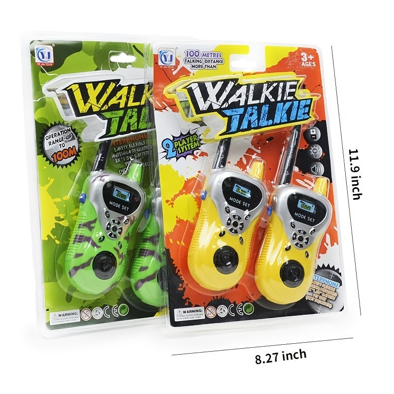 2pcs Wireless Call Parent-child Interactive Outdoor Toys ; Children's Mini Walkie-Talkie Toys