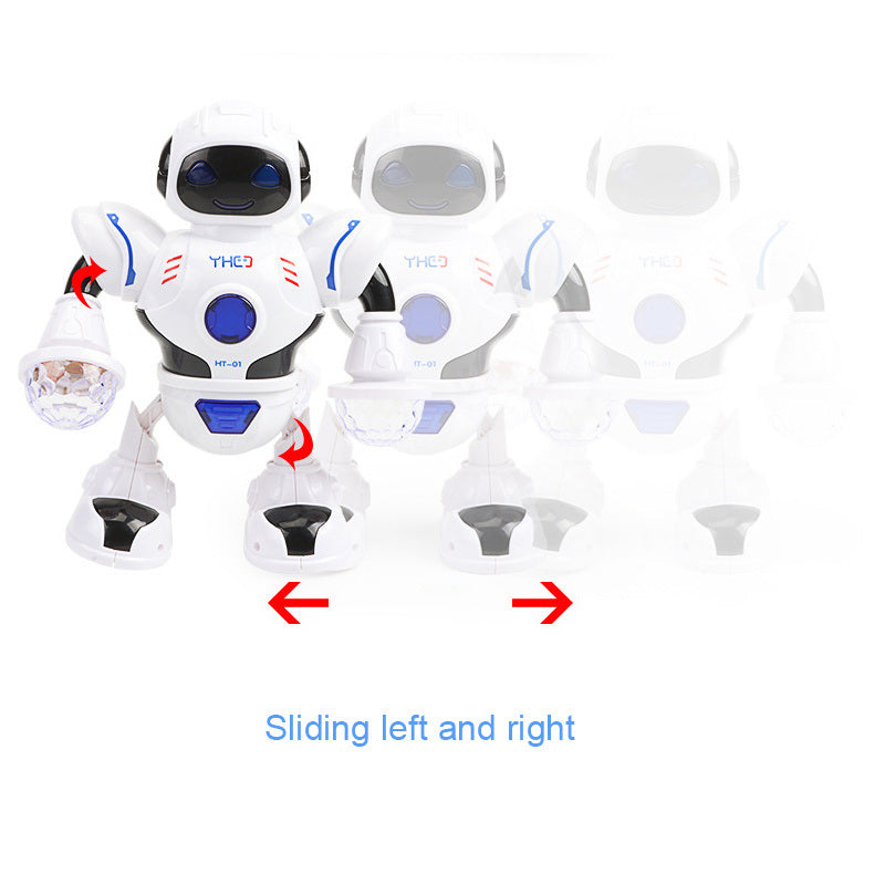 Electronic Robert Toy Smart Space Astronaut Walking Dancing Robot With Light And Sound