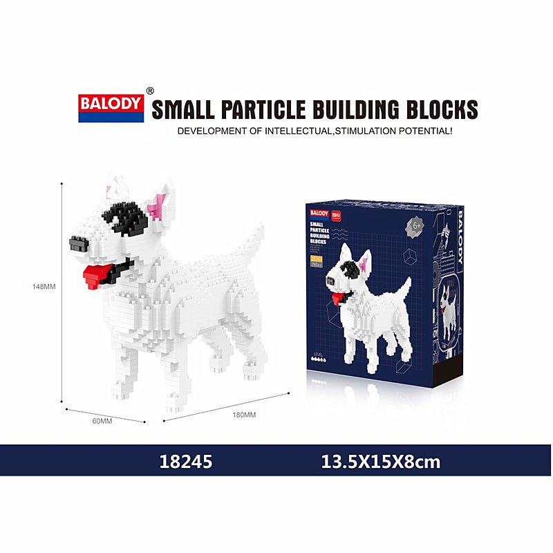 Cartoon Dog Building Blocks Mini Dachshund Poodle Doberman Model Children's Toy Gift Dog Pet Building Blocks