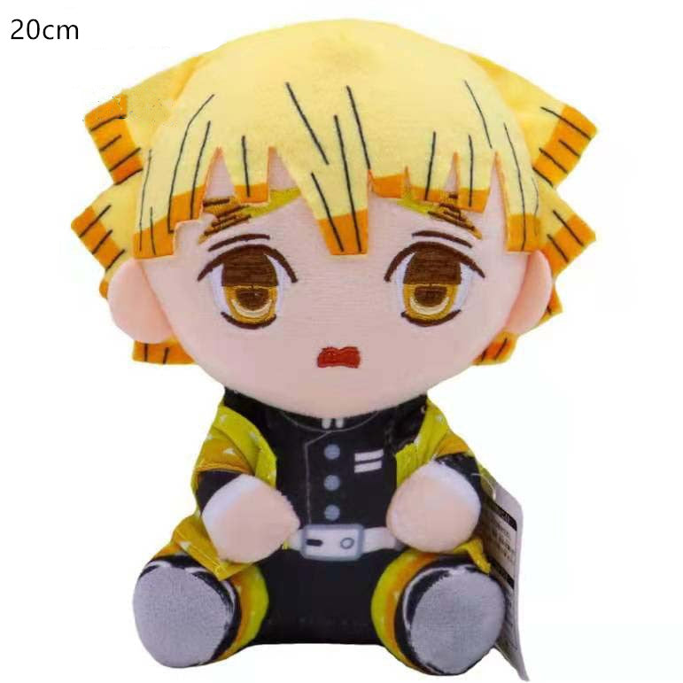 20CM Ghost Slayer's Blade Plush Doll Kawaii Ni Douzi Tanji Lang Xing Shou Lang My Wife Zenyi Plush Toy Children's Birthday Gift