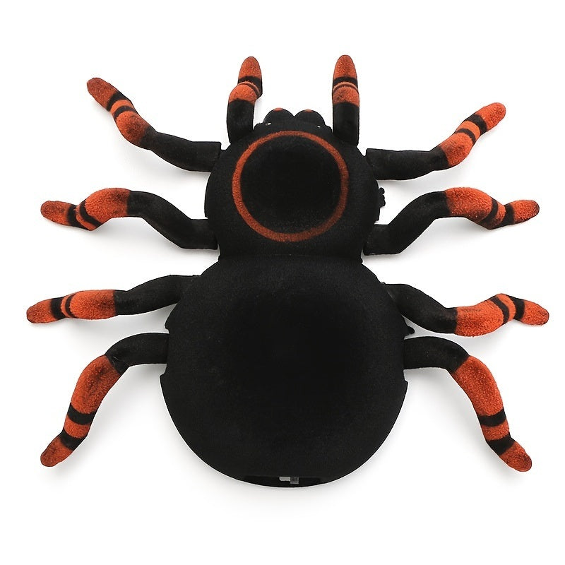 Wall Climbing Remote Control Spider; Electronic RC Spider With LED Light Eyes; High Simulation Fake Spider Joke Toys For Pranks On Halloween; April Fool Days; Party Decorations