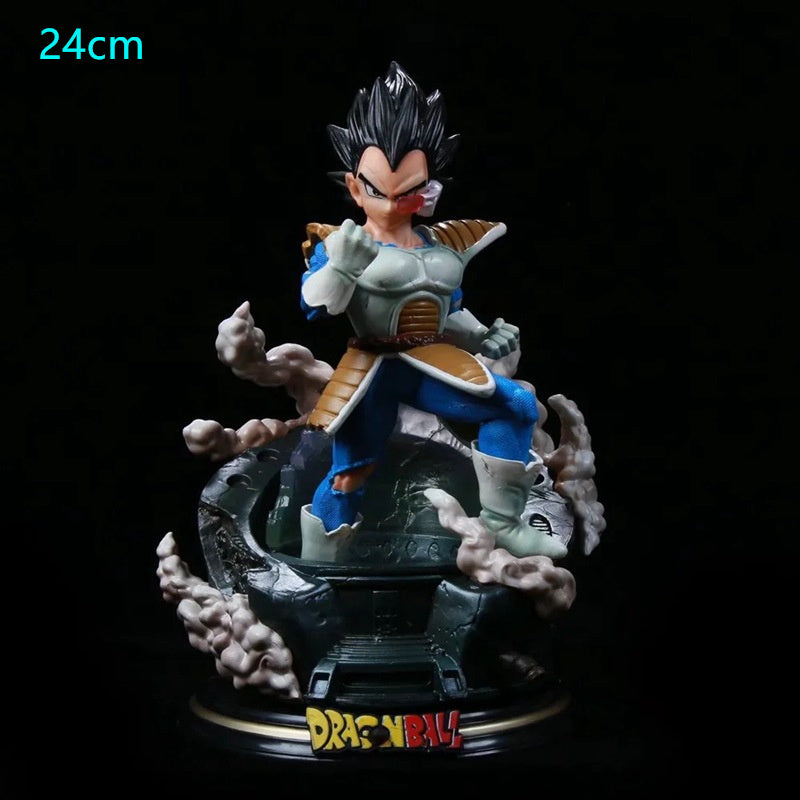 Dragon Ball Z Son Goku Sun Gohan Battle Damaged Cartoon Version Super Saiyan Doll Collection Model Toy Children's Gift