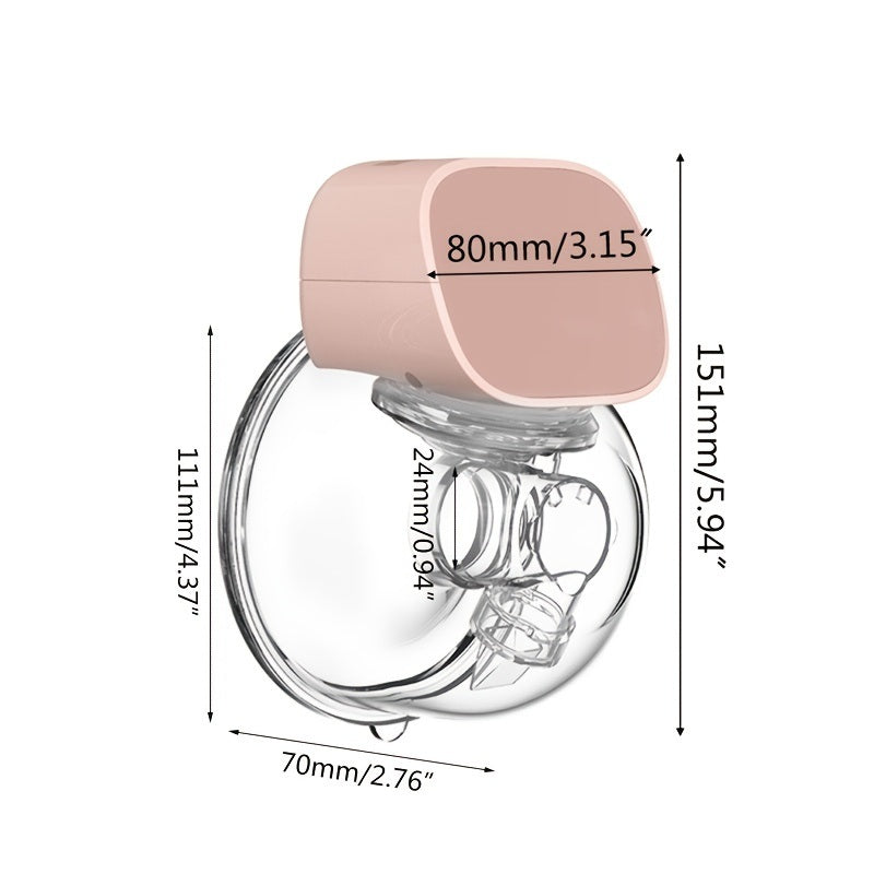 Portable Electric Breast Pump; USB Chargeable Silent Wearable Hands-Free Portable Milk Extractor Automatic Milker; BPA Free