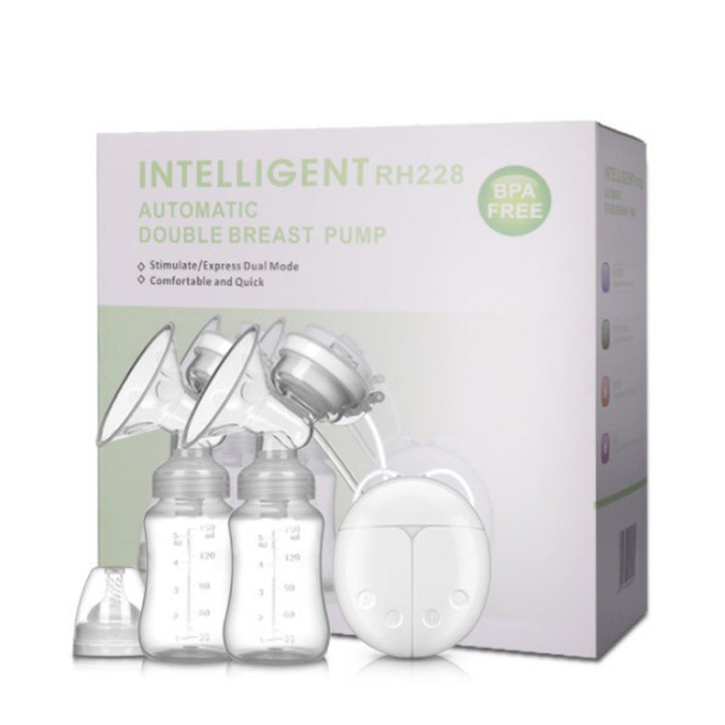 Best-selling Double Suction Baby Feeder Massage Moms Helper Hands Free Electric Breast Pump Bottle Milk Extractor