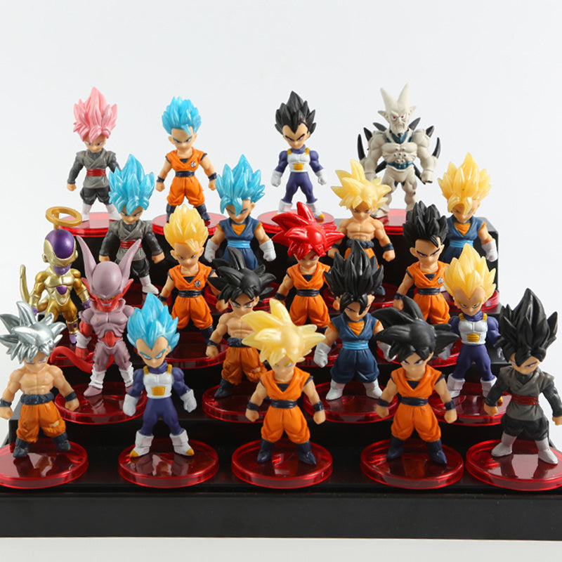 Brand New Set Anime Dragon Ball Z Model Doll Toy Gift Super Saiyan Goku Vegeta Trunk Majin Buoflisa Children's Toy