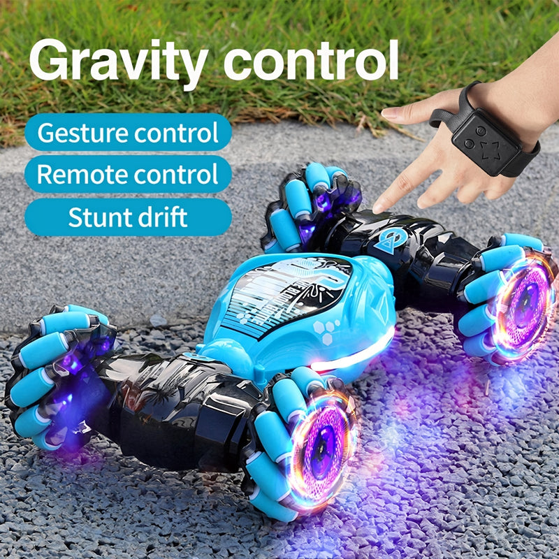 4WD Gesture Sensor Toy Car; Double-Side Rotation Off-Road Vehicle 360° Flip With Light And Music; Birthday Toy Car For Boys And Adults; Hand Controlled RC Car; All Terrain Monster Truck