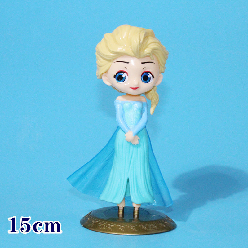 Disney's Hand-Made Frozen Princess Aisha Ann Kawaii Big Eyes Princess Variety Little Beauty Character Action Figure