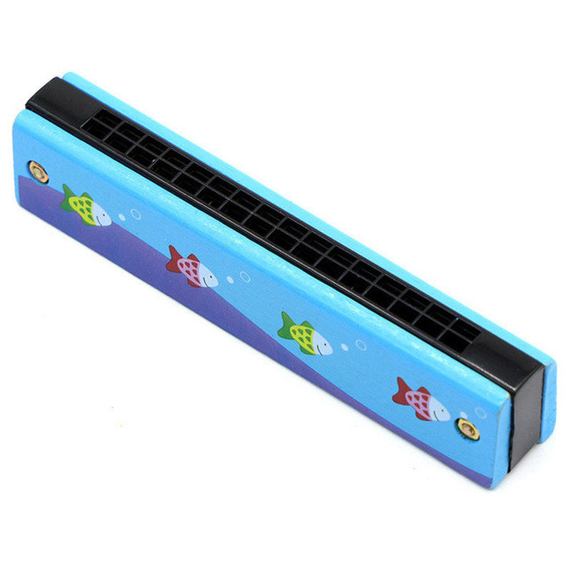 Cute Harmonica Montessori Educational Toy; Cartoon Pattern Children Wind Instrument Gift