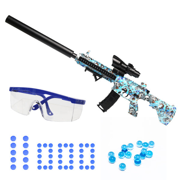 Splatter Ball Gun Gel Ball Blaster Electric Toy Guns; Kid Electric Toy Guns with 11000 Non-Toxic; Eco-Friendly; Biodegradable Gellets; Kid Outdoor Yard Activities Shooting Game