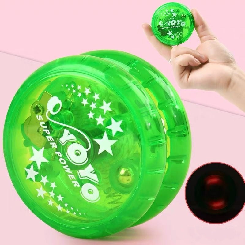 Light Up Yoyo Glitter Toys; Responsive Ball; Bearing Ball For Boys Girls Toys