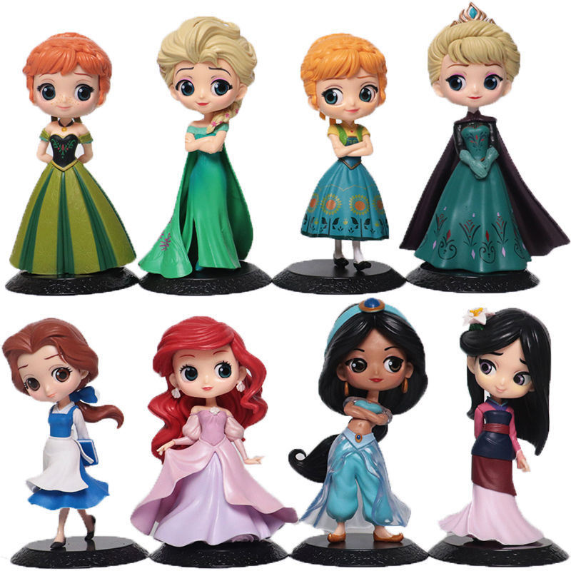 Disney's Hand-Made Frozen Princess Aisha Ann Kawaii Big Eyes Princess Variety Little Beauty Character Action Figure