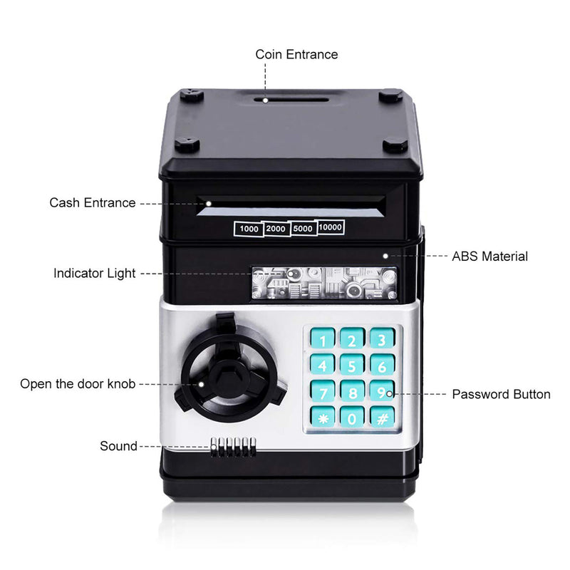 Piggy Bank Cash Coin Can ATM Bank Electronic Coin Money Bank Gift For Kids