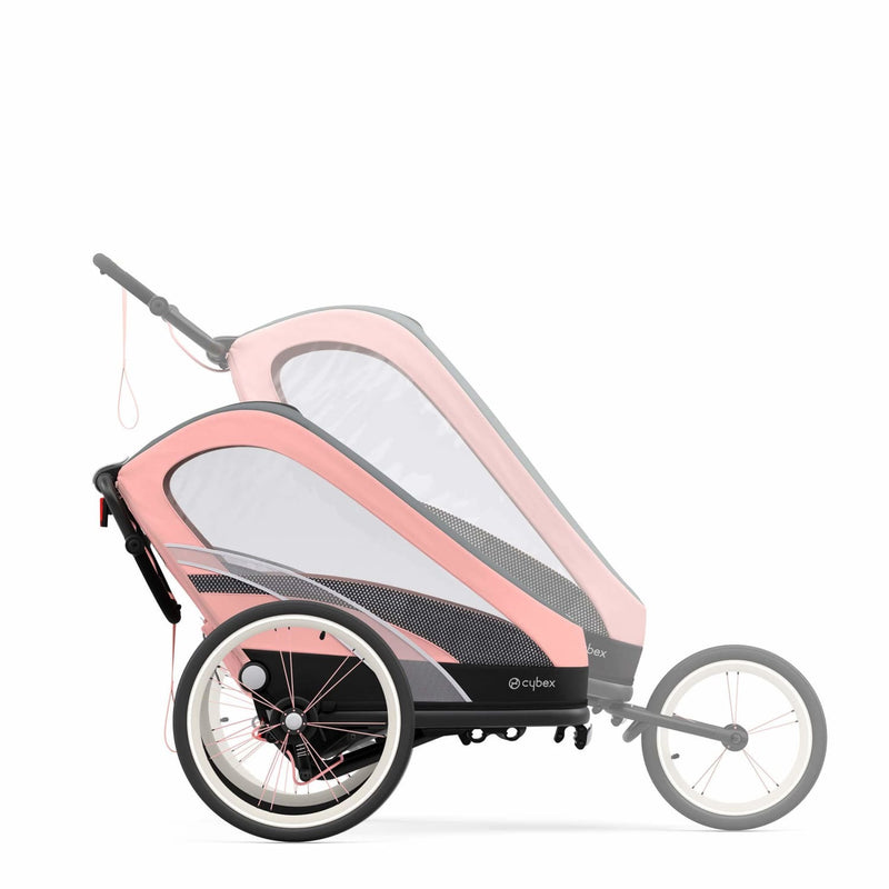 CYBEX ZENO Multisport Running Trailer Frame in Black and Pink