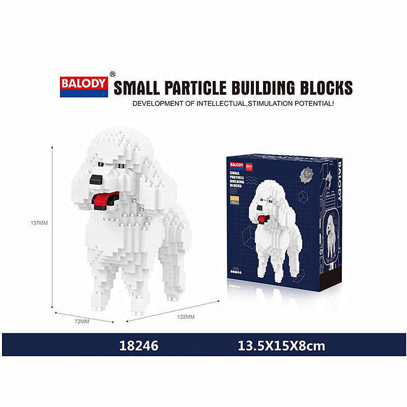 Cartoon Dog Building Blocks Mini Dachshund Poodle Doberman Model Children's Toy Gift Dog Pet Building Blocks