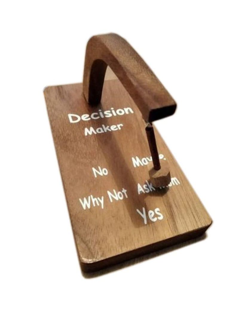 Decision Maker Magnetic Pendulum Decision Game Ornament Wooden Crafts Toy Gift Home Decorating Desktop Accessories Creative Toys