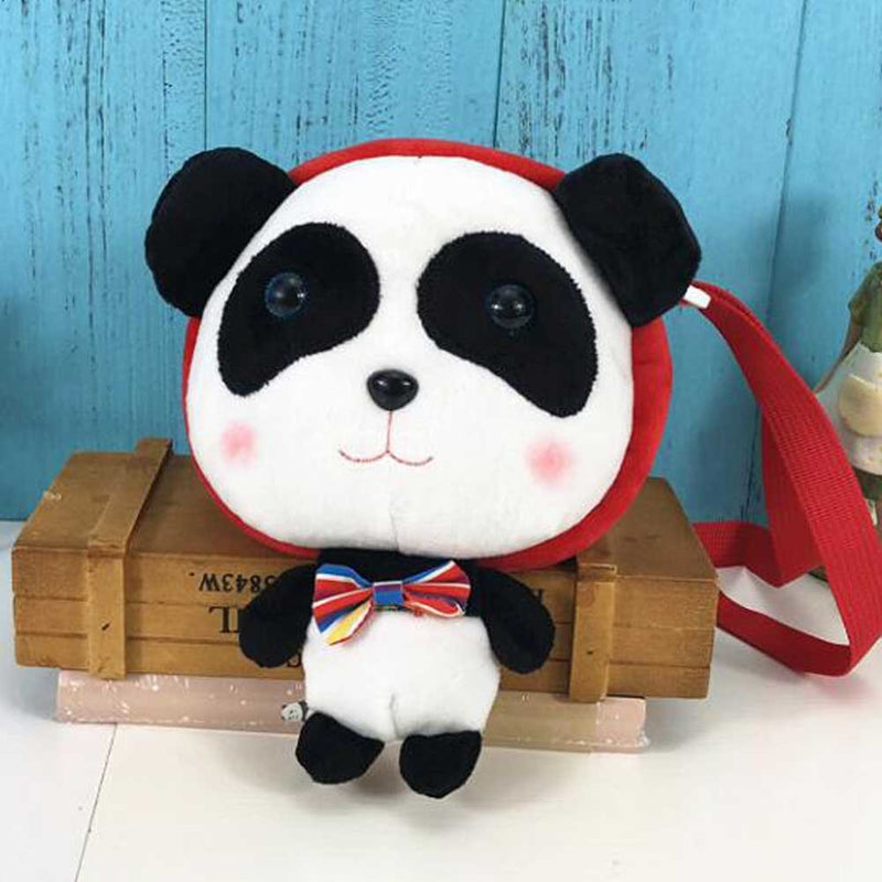 Red Panda Doll Plush Kids Backpack Cute Crossbody Bag Snack Bag Go Out Decor Small Bag