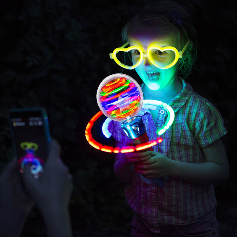 Children's Luminous Magic Ball Toy Stick Led Flash-rotating Light Show Toy Funny Party Flash Ball Novelty Игрушки Для Девочки