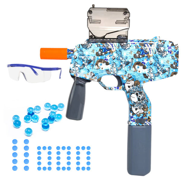 Gel Ball Blaster Toy Guns; Electric Splatter Ball Gun; with 11000 Non-Toxic; Eco-Friendly; Biodegradable Gellets; Kid Outdoor Yard Activities Shooting Game