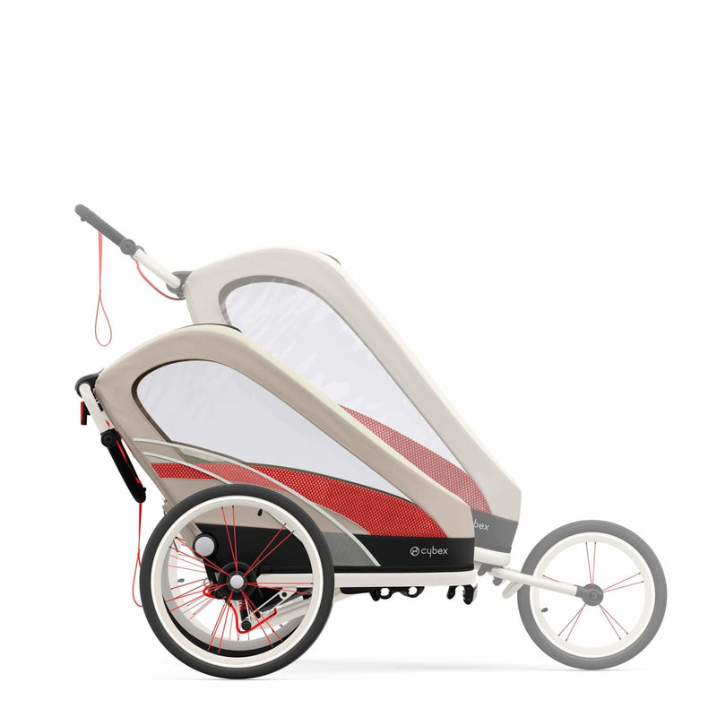 CYBEX ZENO Multisport Running Trailer Frame in Cream and Orange