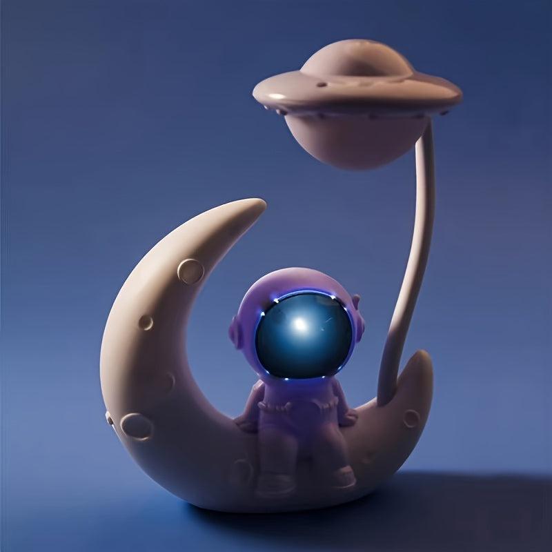 Children's Creative Spaceman Desktop Small Table Lamp