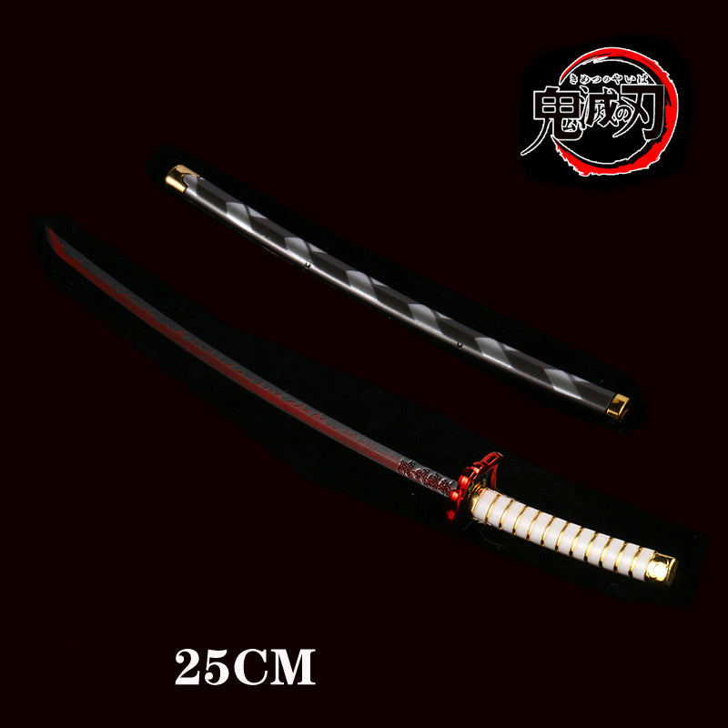 25cm Kimetsu No Yaiba Sword Weapon Demon Killer Tomioka Yoshio Role-playing Sword Anime Ninja Sword PU Weapon Props