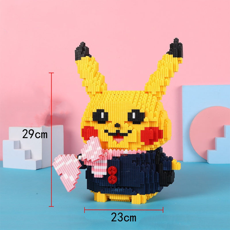 Pokemon Compatible Building Blocks Pikachu Toy Fire Dragon Fat Ding DIY Diamond Blocks And Pokemon Brick Toy Gifts