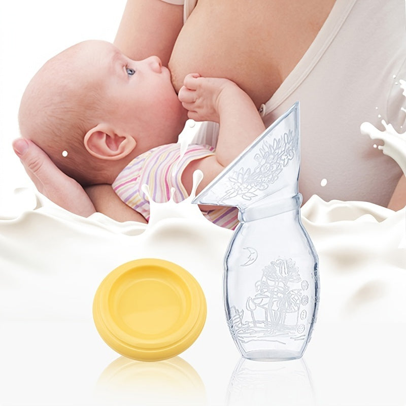 100ml Silicone Manual Control Breast Pump Breast Milk Collector Fixer Neonatal Nursing Pump Baby Breastfeeding Bottle