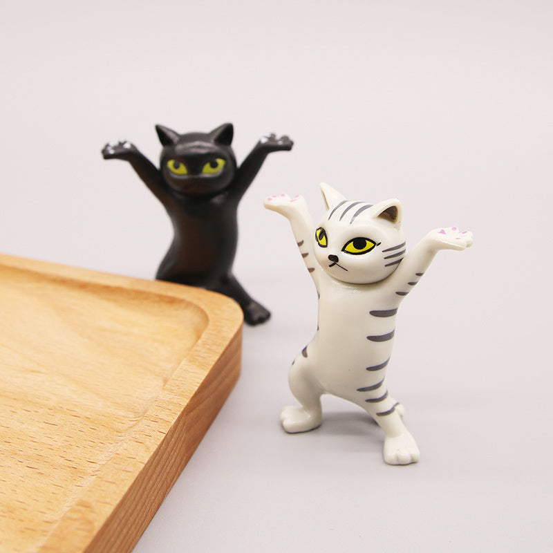 5pcs/Set Cute Cartoon Cat Doll Dancing Cat Decoration Pen Holder