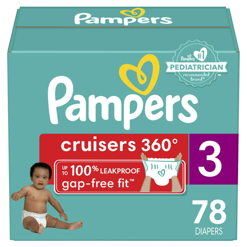 Pampers Cruisers 360 Fit Diapers Size 3, 78 Count