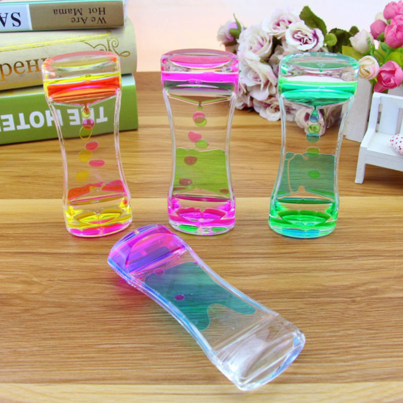 Montessori Educational Toys Hourglass Sensory Visual Stimulation Timer Decompression Toys Water Drop Gift Time Lapse Sensor